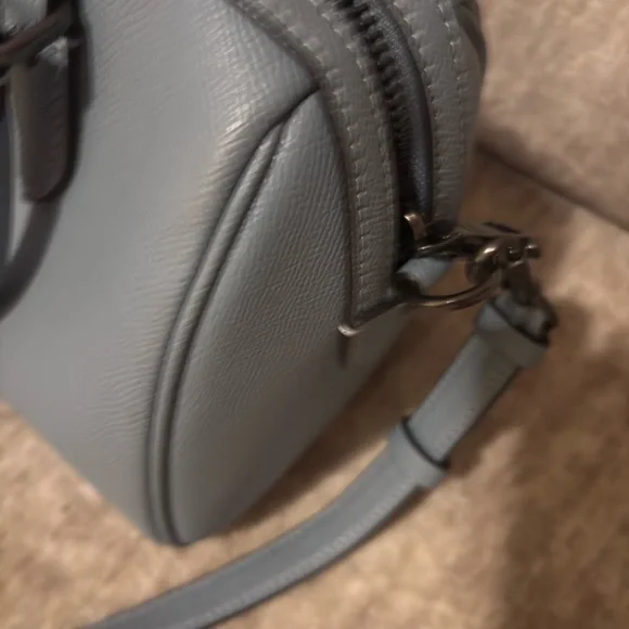 COACH Rowan Satchel Sky Blue Leather - Picture 7 of 7